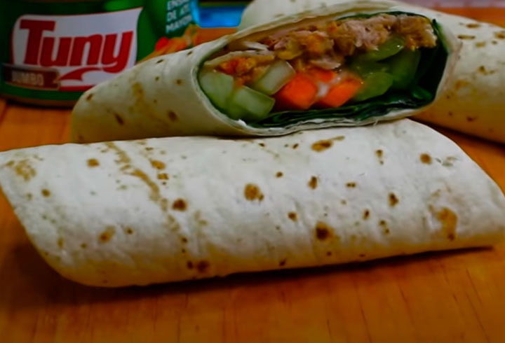 Wrap-con-ensalada-Tuny®-y-bastones-de-vegetales
